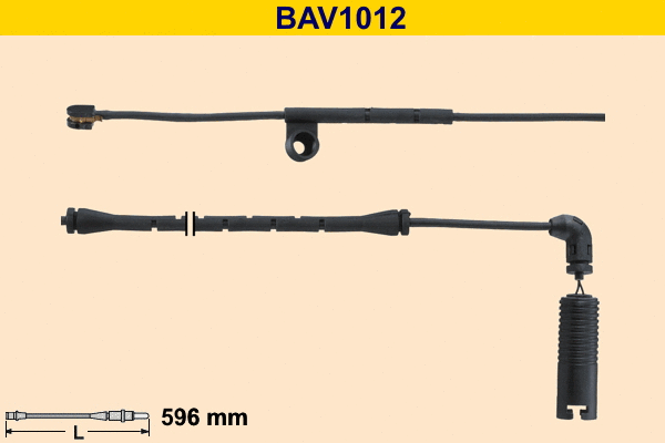 Warning Contact, brake pad wear (BAV1012)