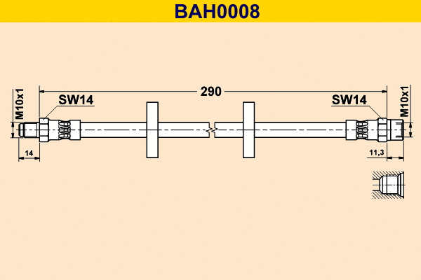 Brake Hose (BAH0008)