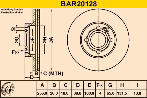 Brake Disc (BAR20128)