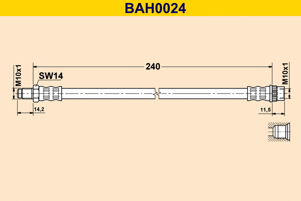 Brake Hose (BAH0024)