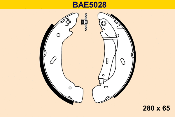 Brake Shoe Set (BAE5028)