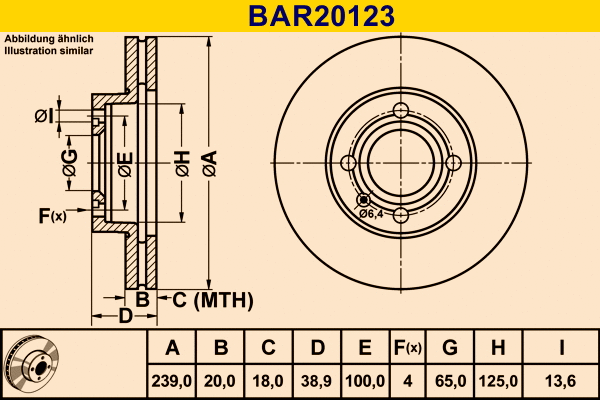 Brake Disc (BAR20123)