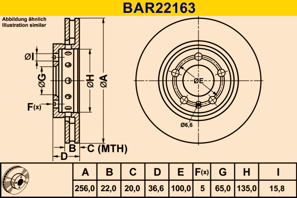 Brake Disc (BAR22163)