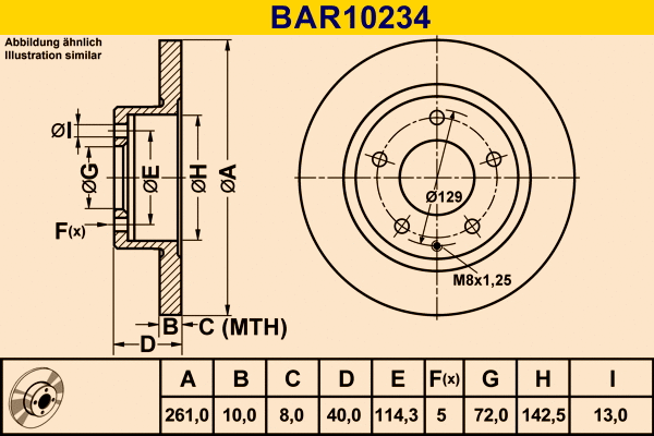 Brake Disc (BAR10234)