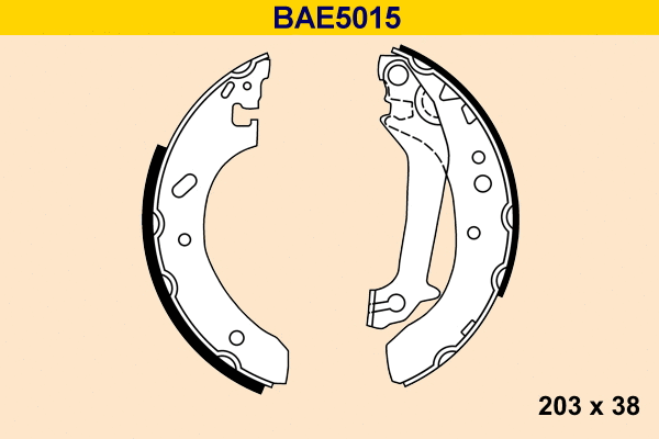 Brake Shoe Set (BAE5015)