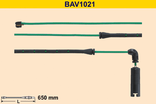 Warning Contact, brake pad wear (BAV1021)