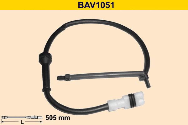 Warning Contact, brake pad wear (BAV1051)