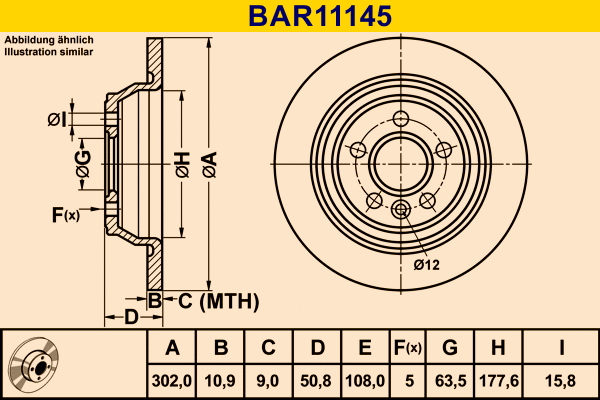 Brake Disc (BAR11145)