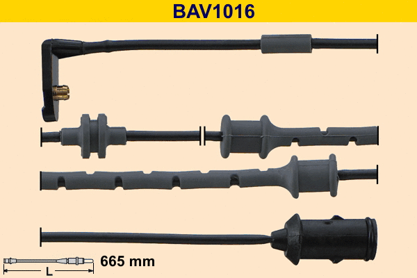 Warning Contact, brake pad wear (BAV1016)