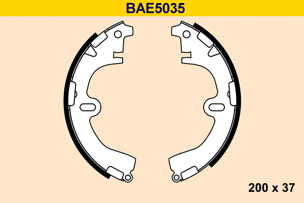 Brake Shoe Set (BAE5035)
