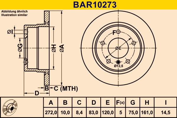 Brake Disc (BAR10273)