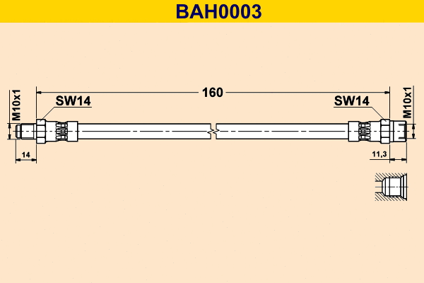 Brake Hose (BAH0003)