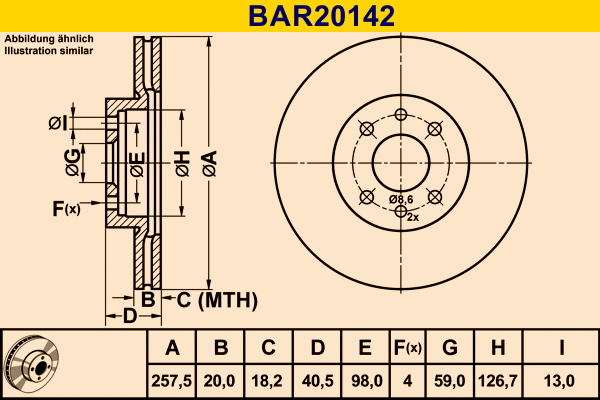 Brake Disc (BAR20142)
