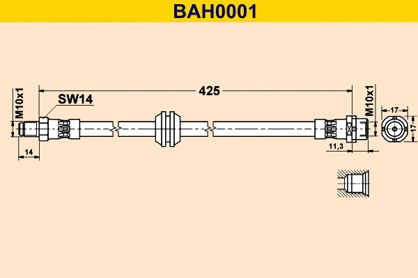 Brake Hose (BAH0001)
