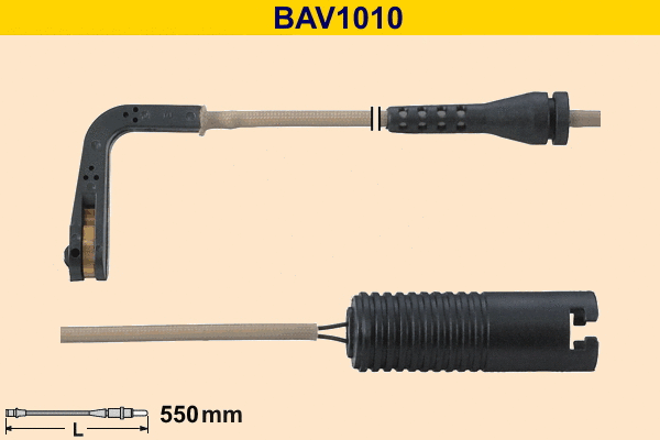 Warning Contact, brake pad wear (BAV1010)