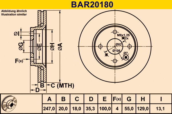 Brake Disc (BAR20180)