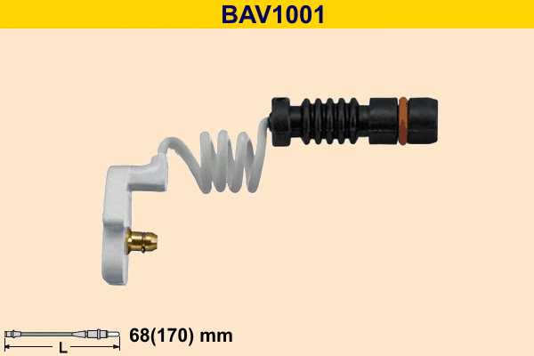 Warning Contact, brake pad wear (BAV1001)