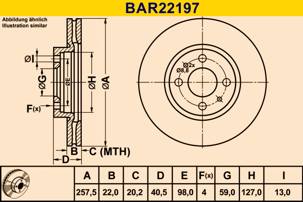 Brake Disc (BAR22197)