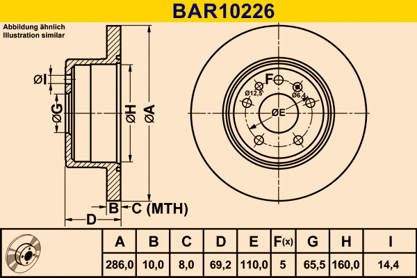 Brake Disc (BAR10226)