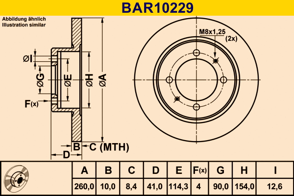 Brake Disc (BAR10229)