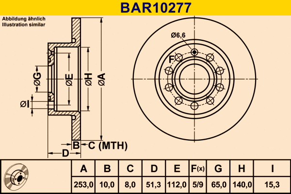 Brake Disc (BAR10277)