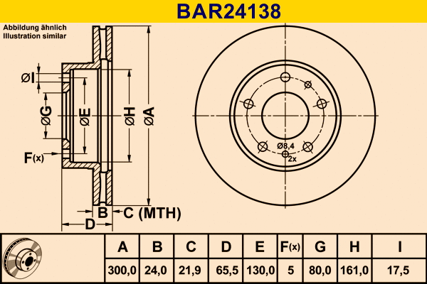 Brake Disc (BAR24138)