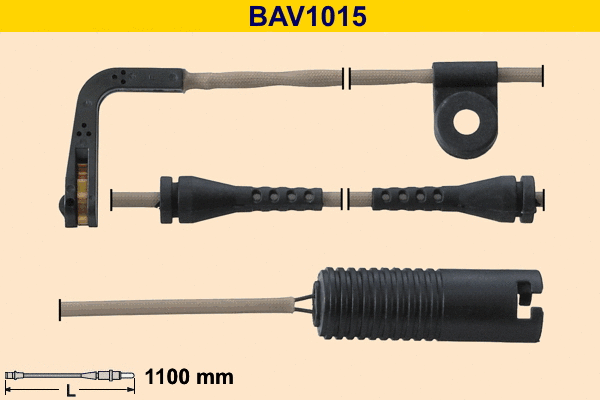 Warning Contact, brake pad wear (BAV1015)