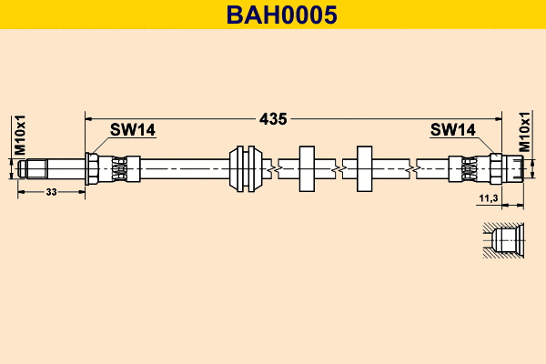 Brake Hose (BAH0005)