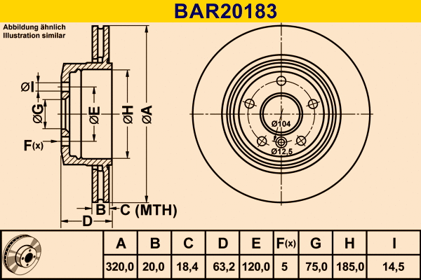 Brake Disc (BAR20183)