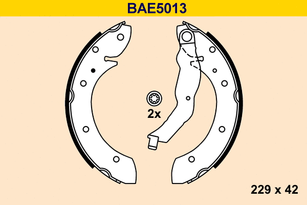 Brake Shoe Set (BAE5013)