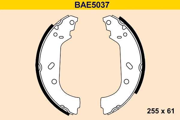 Brake Shoe Set (BAE5037)