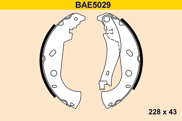 Brake Shoe Set (BAE5029)