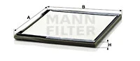 Filter, cabin air (CU 3136)