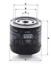 Oil Filter (W 920)