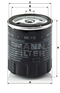 Fuel Filter (WK 716)