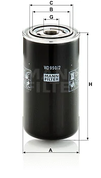 Hydraulic Filter, automatic transmission (WD 950/2)
