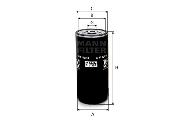 Oil Filter (W 11 102/18)