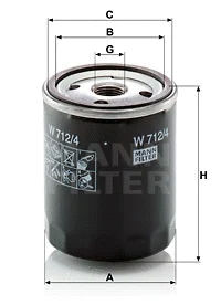 Oil Filter (W 712/4)