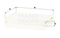 Filter, cabin air (CU 21 009)