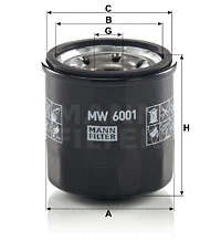 Oil Filter (MW 6001)