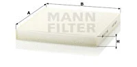 Filter, cabin air (CU 27 008)
