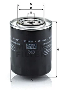 Oil Filter (W 1140/1)