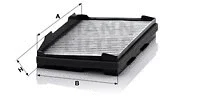 Filter, cabin air (CUK 3220)