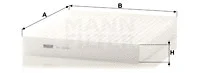 Filter, cabin air (CU 2648)