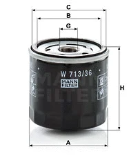 Oil Filter (W 713/36)