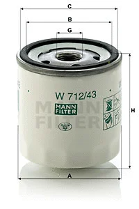 Oil Filter (W 712/43 (10))