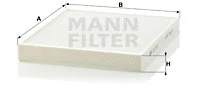 Filter, cabin air (CU 2757)