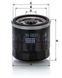 Oil Filter (W 6031)