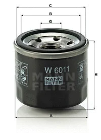 Oil Filter (W 6011)