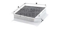Filter, cabin air (CUK 3461/1)